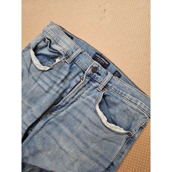 Lucky Brand Jeans 121 Mens 32x30 Slim Straight Med Wash Stretch Denim - Picture 5 of 9